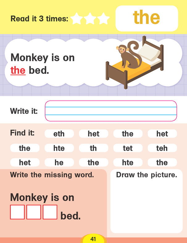 Dolch Sight Words Level 1- Simple Words and Activities for Beginner Readers - Tinycubs - 