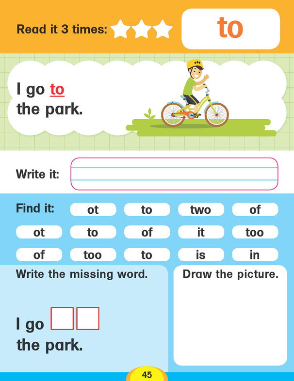 Dolch Sight Words Level 1- Simple Words and Activities for Beginner Readers - Tinycubs - 