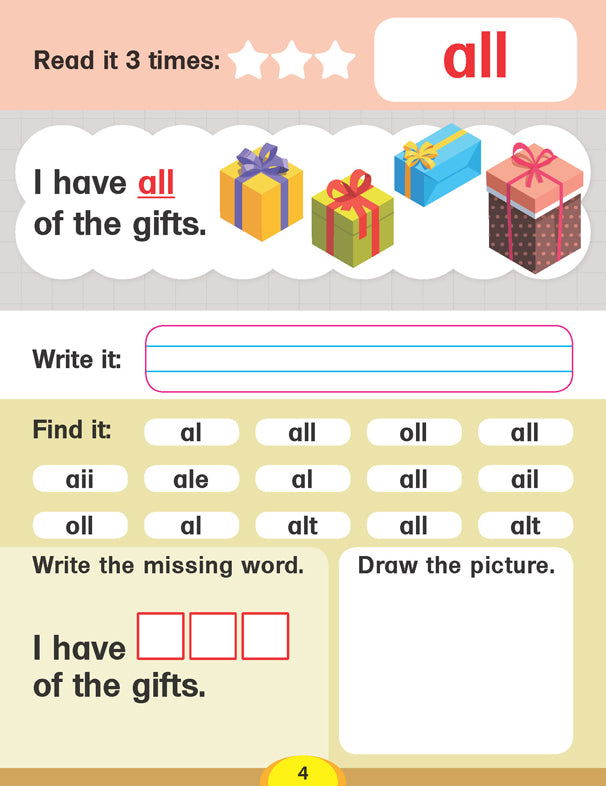 Dolch Sight Words Level 2- Simple Words and Activities for Beginner Readers - Tinycubs - 