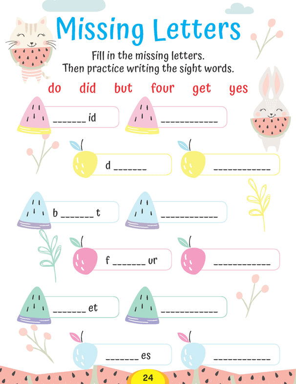 Dolch Sight Words Level 2- Simple Words and Activities for Beginner Readers - Tinycubs - 