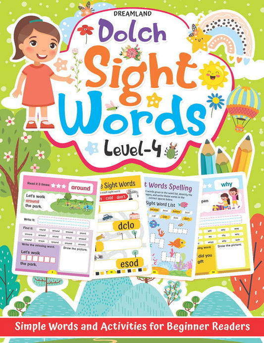 Dolch Sight Words Level 4- Simple Words and Activities for Beginner Readers - Tinycubs - 