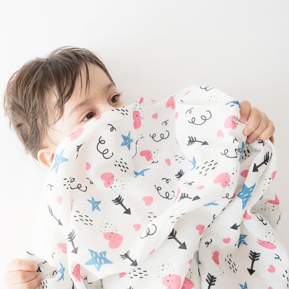 Doodle Arrows - Organic Luxury Swaddle - Tinycubs - 