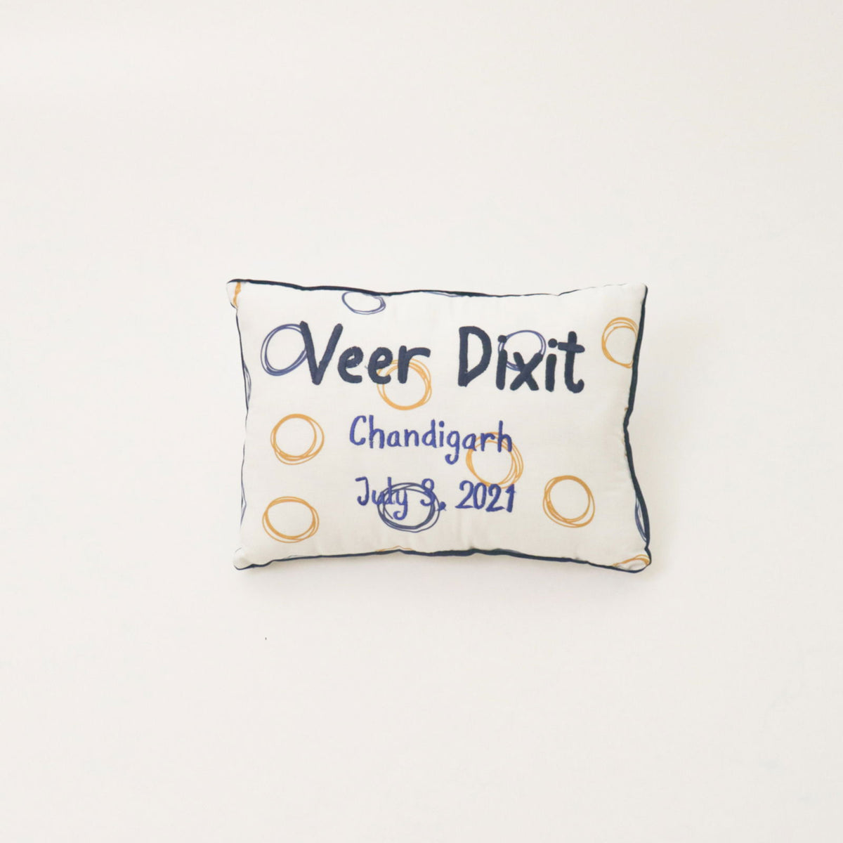 Doodle Circles - Birth Stats Pillow - Tinycubs - 