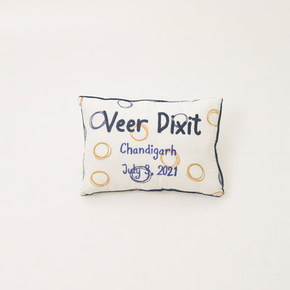 Doodle Circles - Birth Stats Pillow - Tinycubs - 