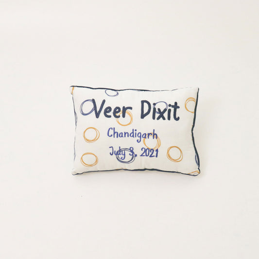 Doodle Circles - Birth Stats Pillow - Tinycubs - 