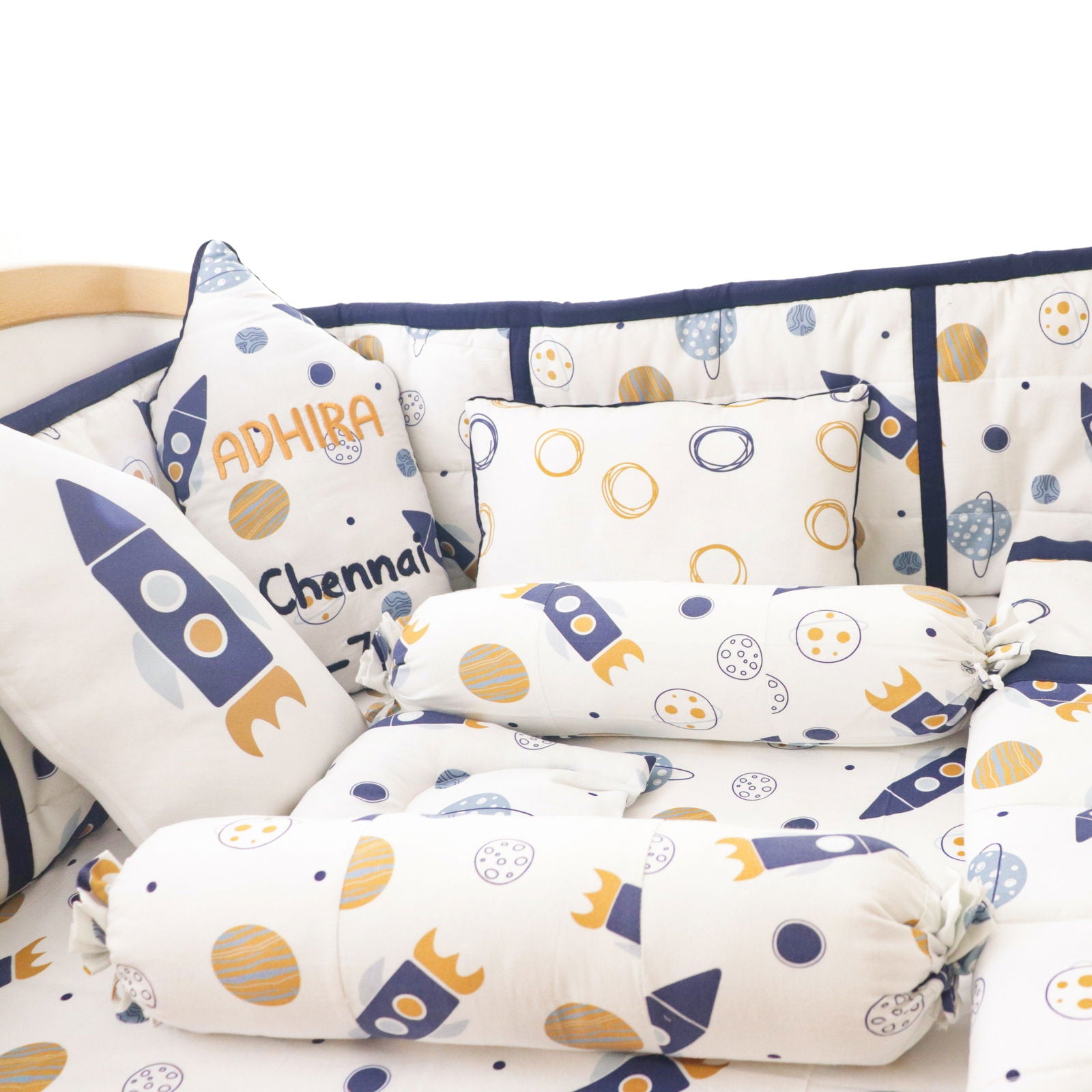 Doodle Circles - Birth Stats Pillow - Tinycubs - 