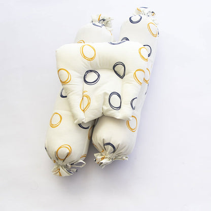 Doodle Circles - Cot Bedsheet Set (Fitted) - Tinycubs - 