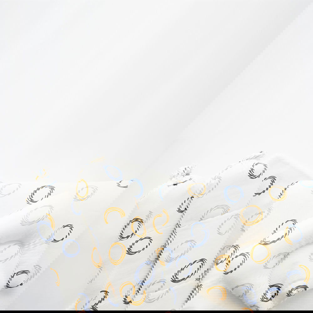 Doodle Circles - Cot Bedsheet Set (Fitted) - Tinycubs - 