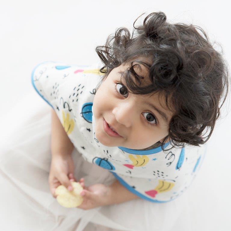 Doodle Hearts - Reversible Bib & Burpy Cloth Set - Tinycubs - 