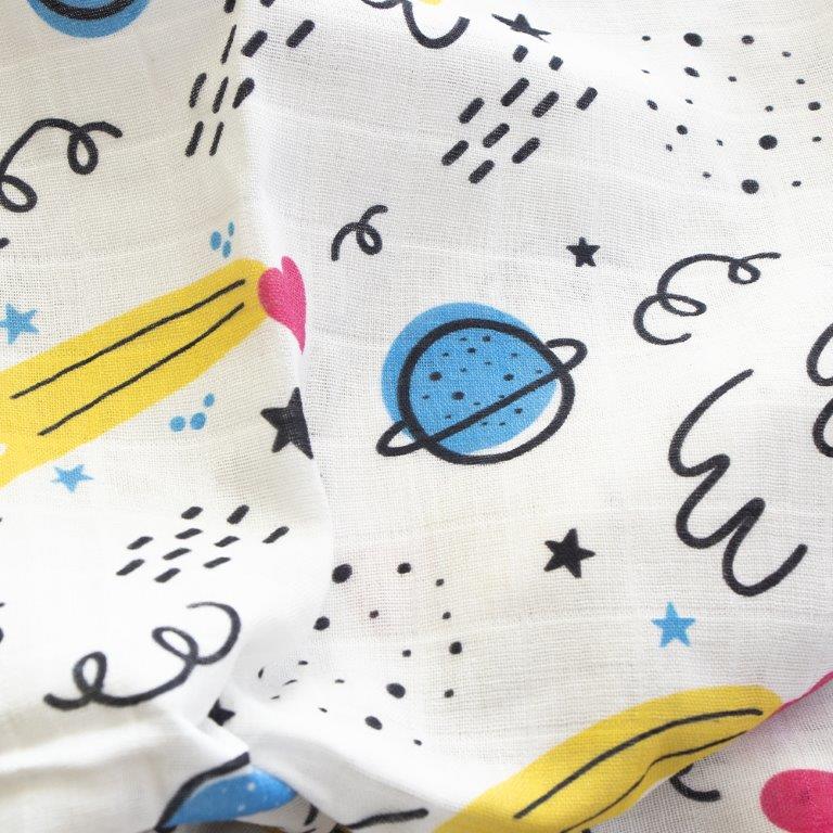 Doodle Hearts - Reversible Muslin Blanket - Tinycubs - 