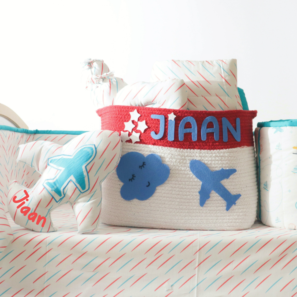 Doodle Rain- Organic Cot Bedding Gift Set - Tinycubs - 