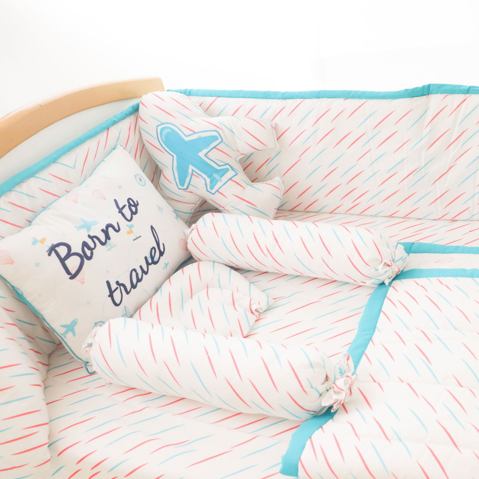 Doodle Rain- Organic Cot Bedding Gift Set - Tinycubs - 