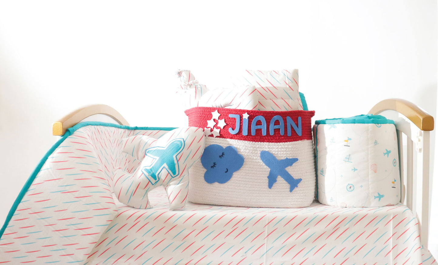 Doodle Rain- Organic Cot Bedding Gift Set - Tinycubs - 