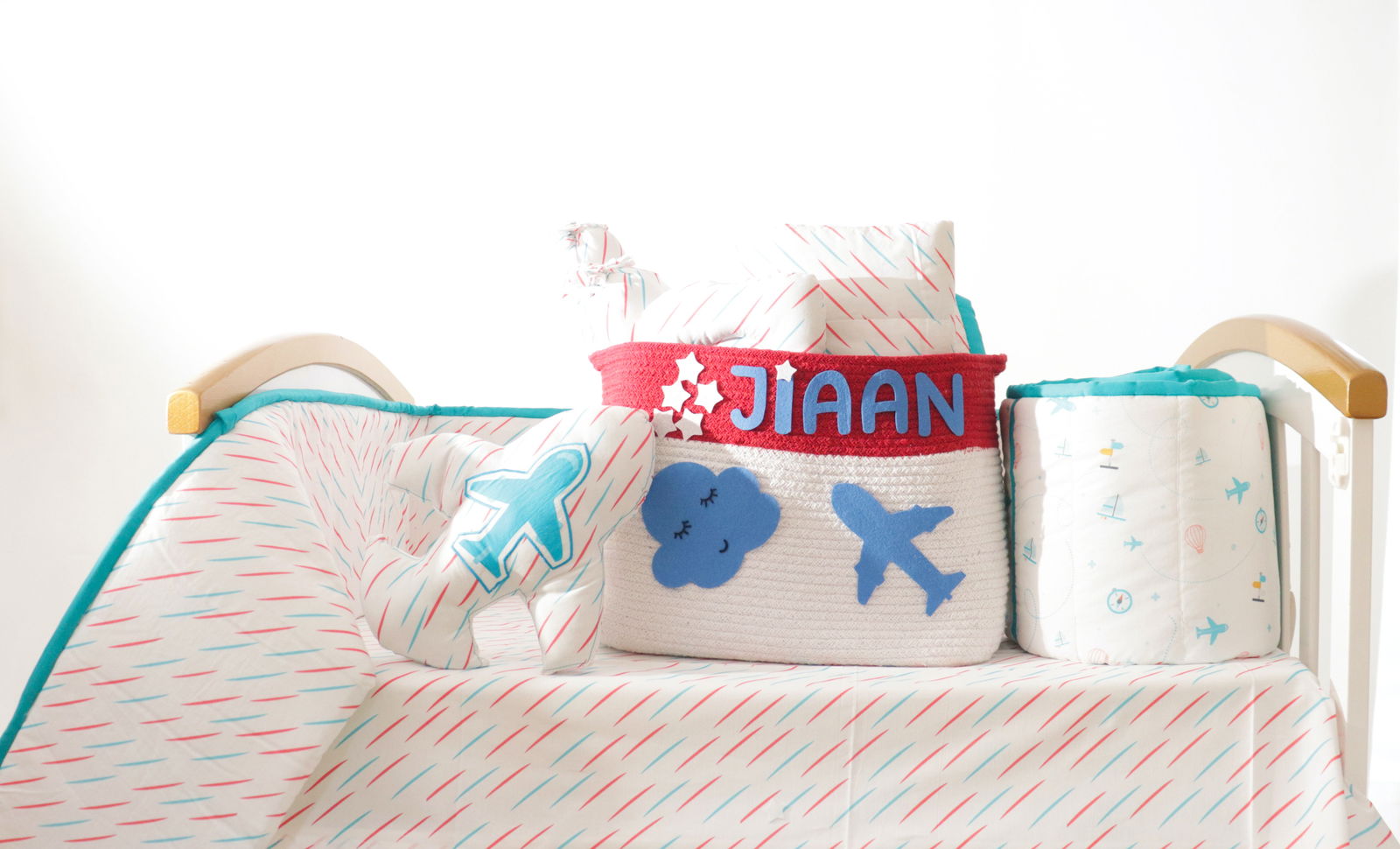 Doodle Rain- Organic Cot Bedding Gift Set - Tinycubs - 
