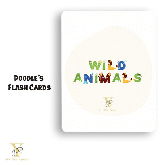 Doodle'S Flash Cards - Wild Animals - Tinycubs - 
