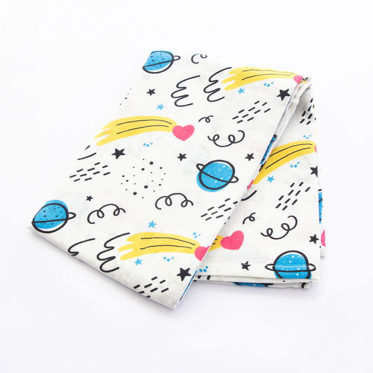 Doodle Space - Organic Luxury Swaddle - Tinycubs - 