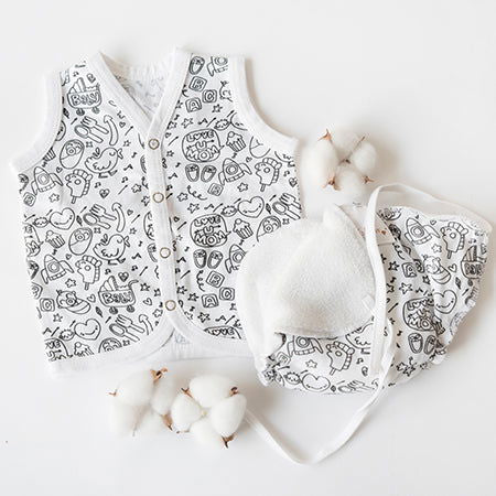 Everyday Essentials Nappy & Vest - Set Of 4 - Tinycubs - 