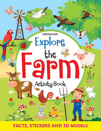 Explore the Farm Activity Book with Stickers and 3D Models - Tinycubs - 