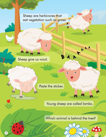 Explore the Farm Activity Book with Stickers and 3D Models - Tinycubs - 