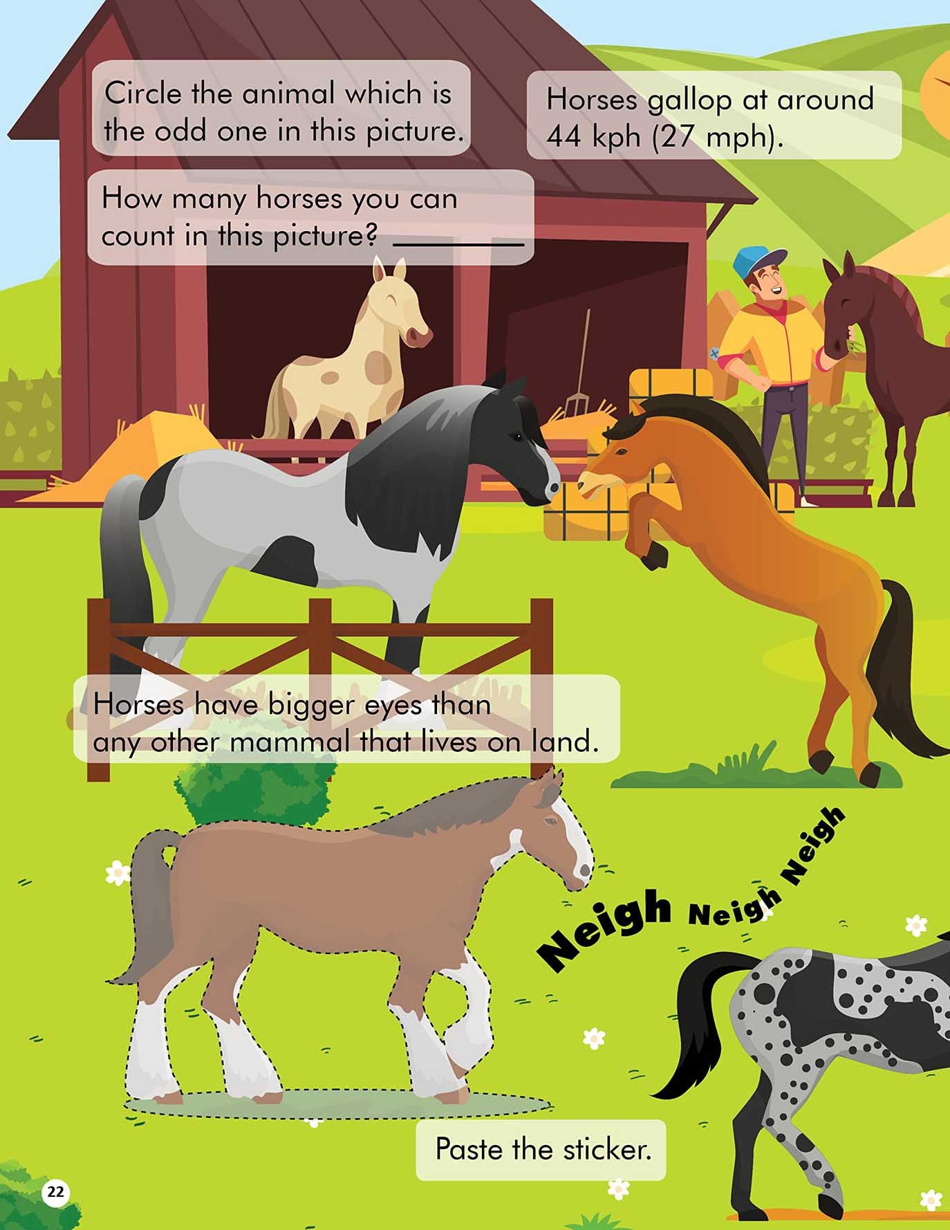 Explore the Farm Activity Book with Stickers and 3D Models - Tinycubs - 