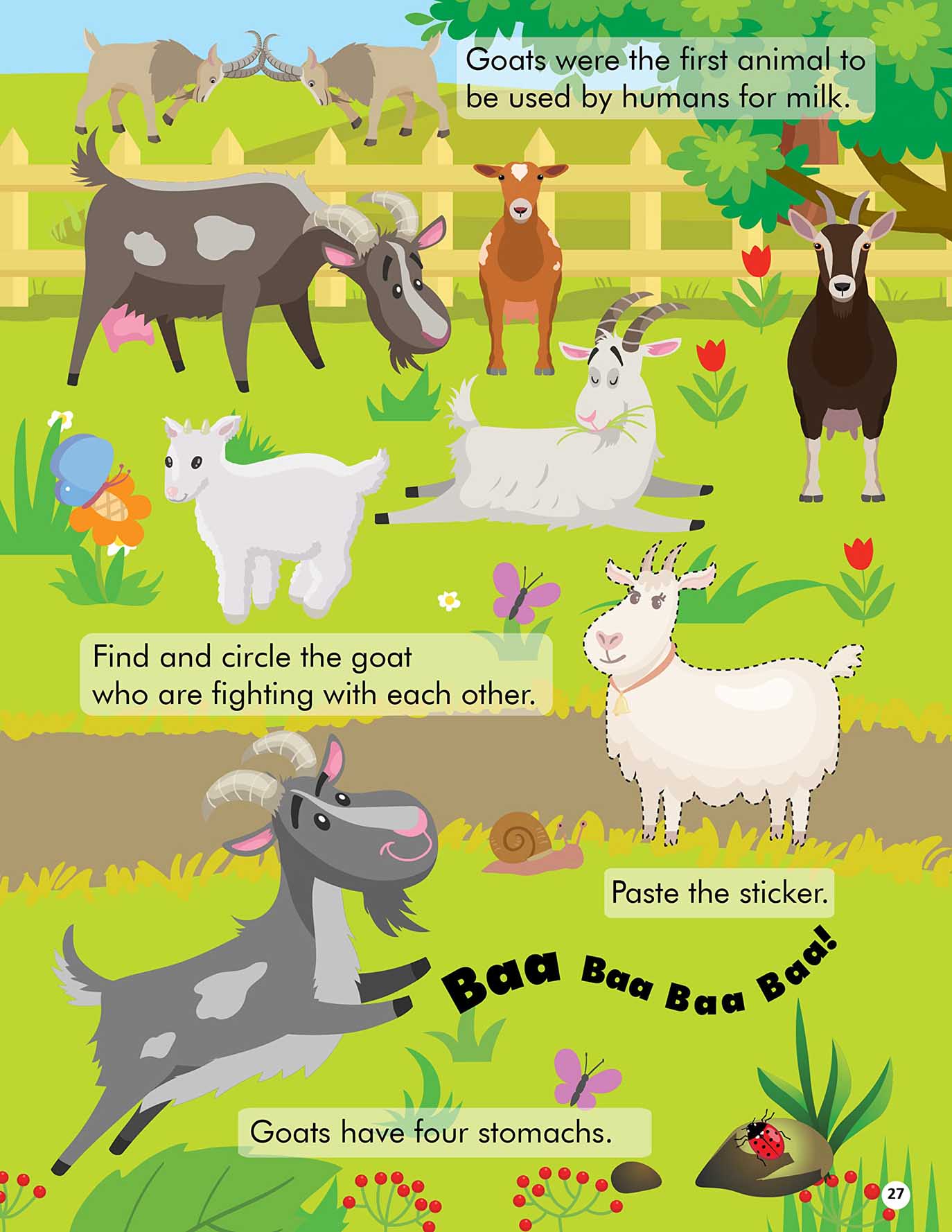 Explore the Farm Activity Book with Stickers and 3D Models - Tinycubs - 