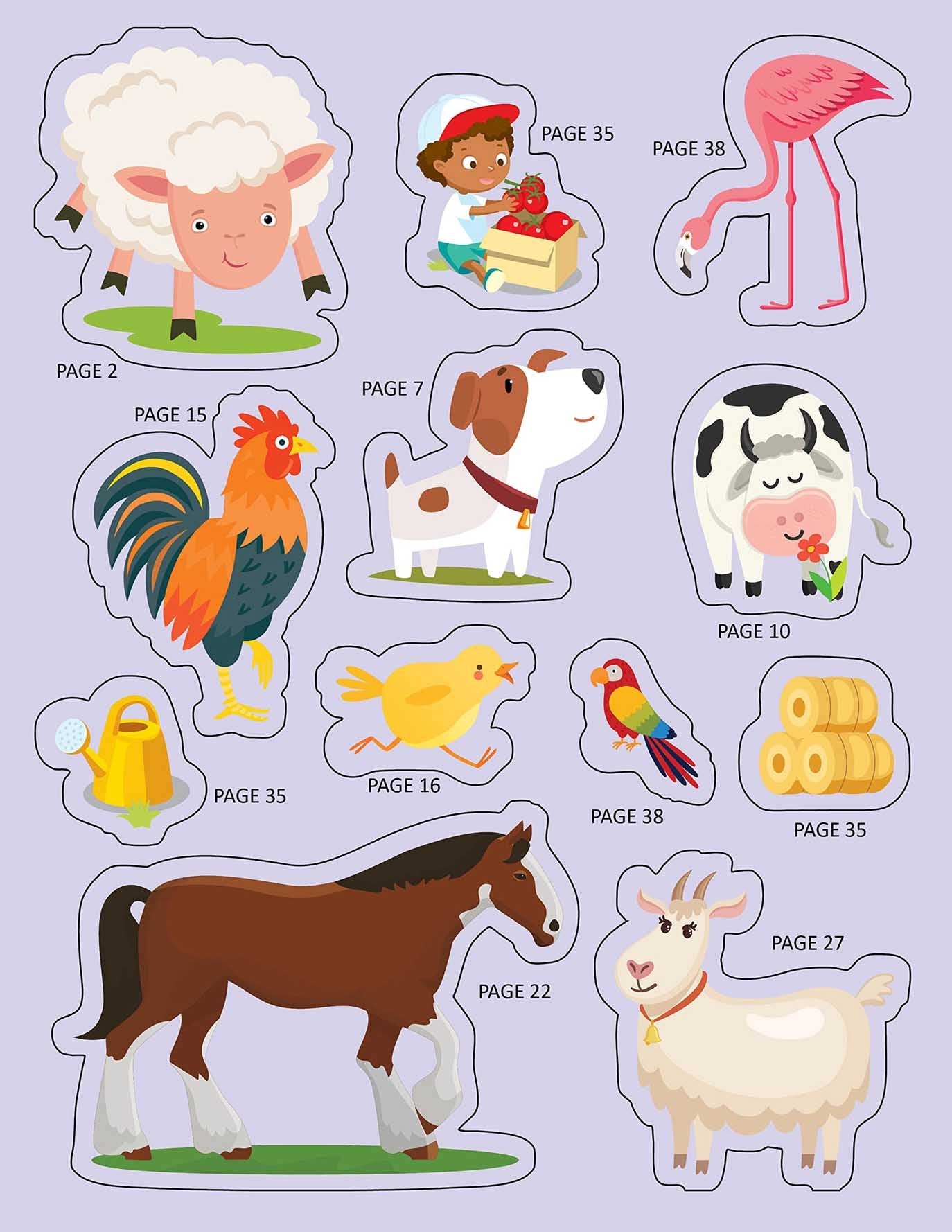Explore the Farm Activity Book with Stickers and 3D Models - Tinycubs - 