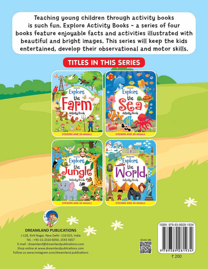 Explore the Farm Activity Book with Stickers and 3D Models - Tinycubs - 