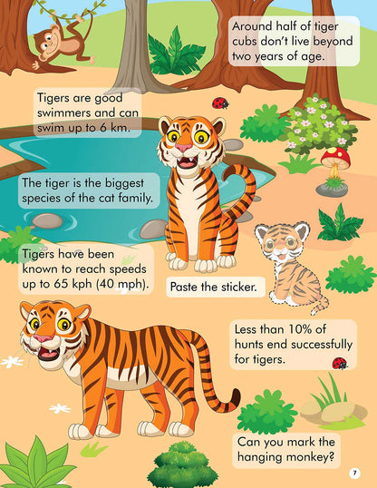 Explore the Jungle Activity Book with Stickers and 3D Models - Tinycubs - 
