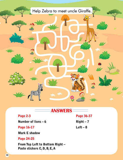 Explore the Jungle Activity Book with Stickers and 3D Models - Tinycubs - 