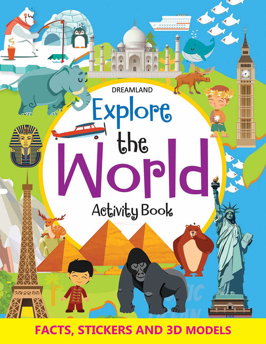 Explore the World Activity Book with Stickers and 3D Models - Tinycubs - 