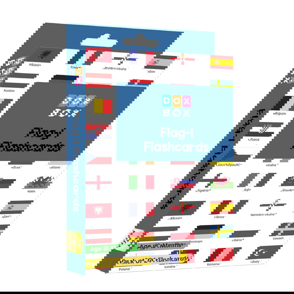 FLAGS PART 1 FLASHCARDS- PACK OF 24 - Tinycubs - 