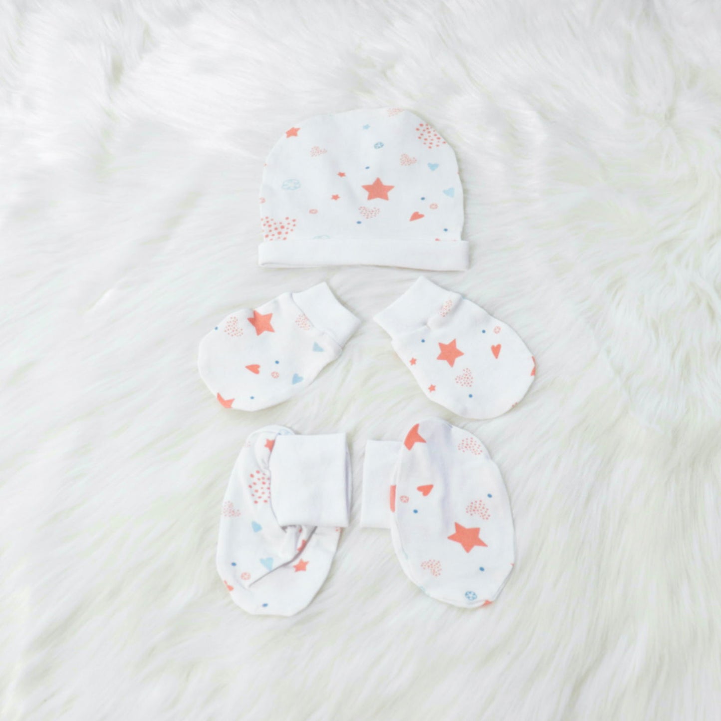 Fairy Dust - Cotton Cap, Mittens & Booties Set - Tinycubs - 