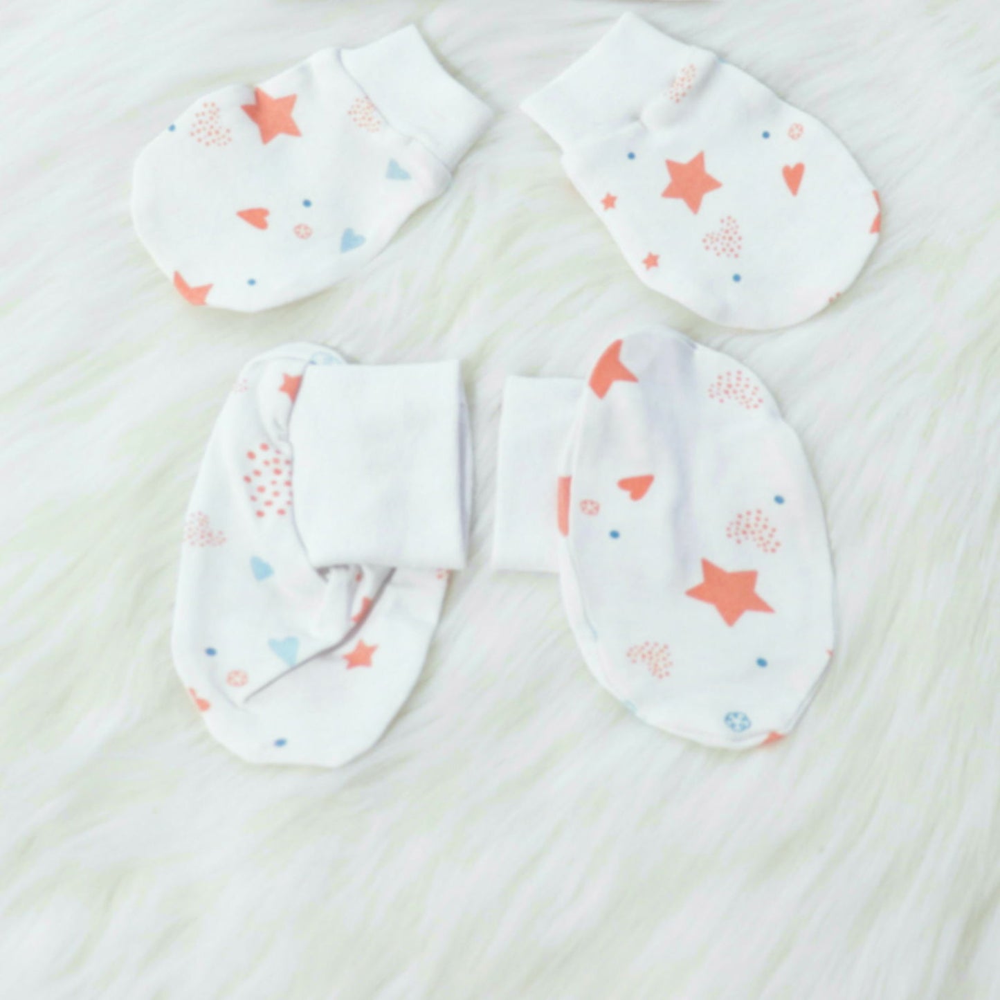 Fairy Dust - Cotton Cap, Mittens & Booties Set - Tinycubs - 