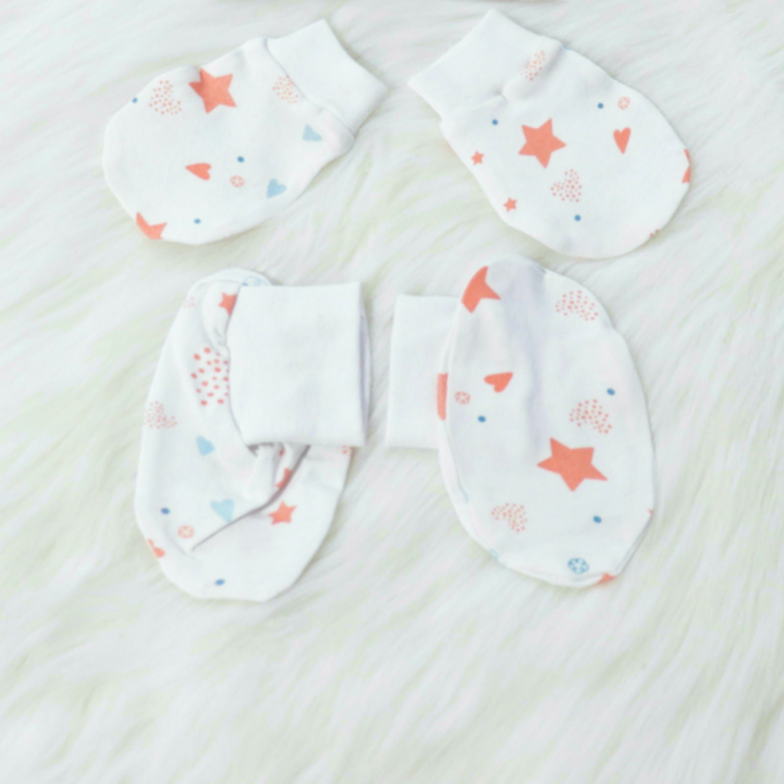 Fairy Dust - Cotton Cap, Mittens & Booties Set - Tinycubs - 