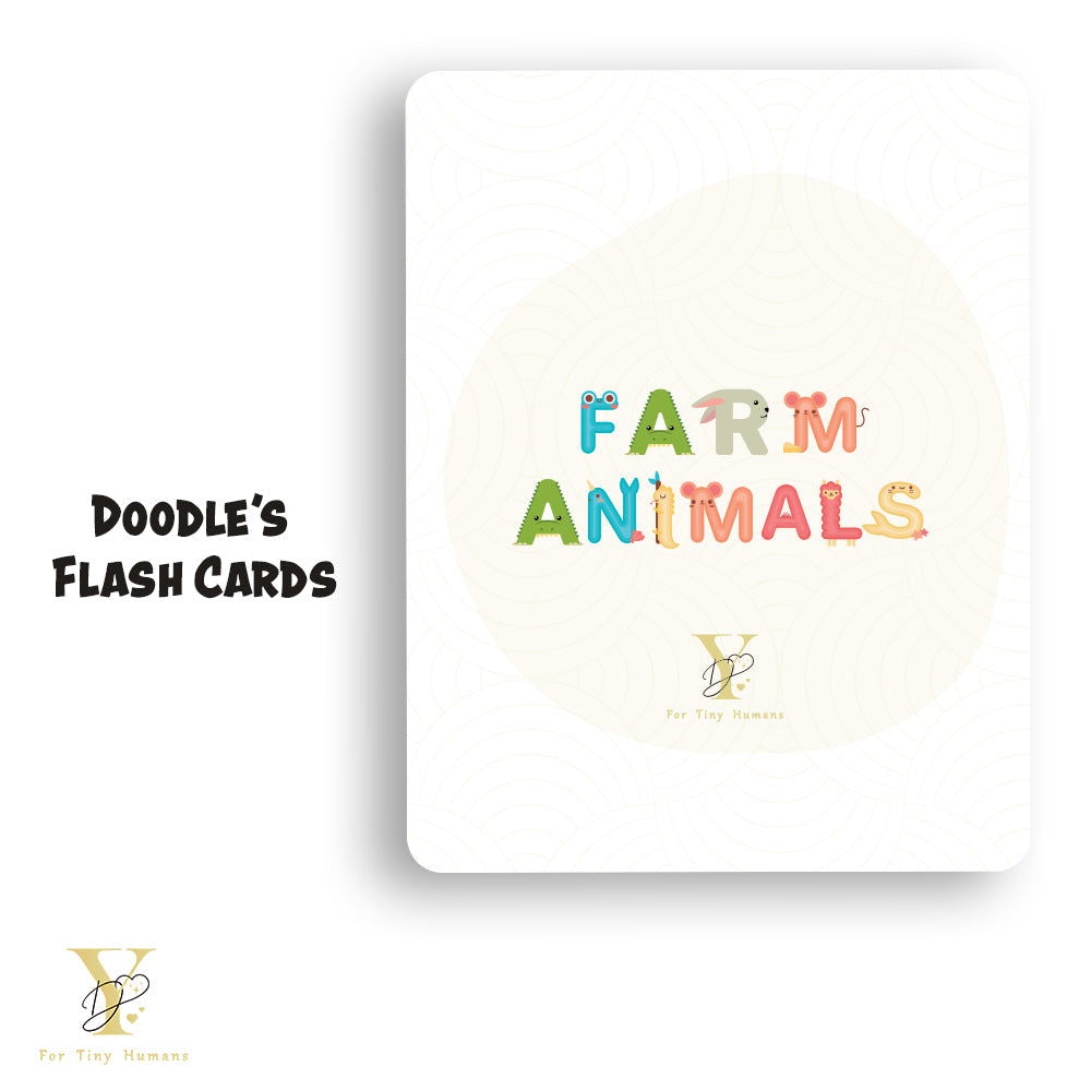 Farm Animals Flash Cards & Diwali Bodysuit Gift Set - Tinycubs - 
