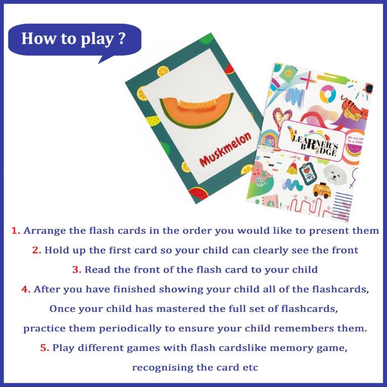 Flash Card Fruits - Tinycubs - 