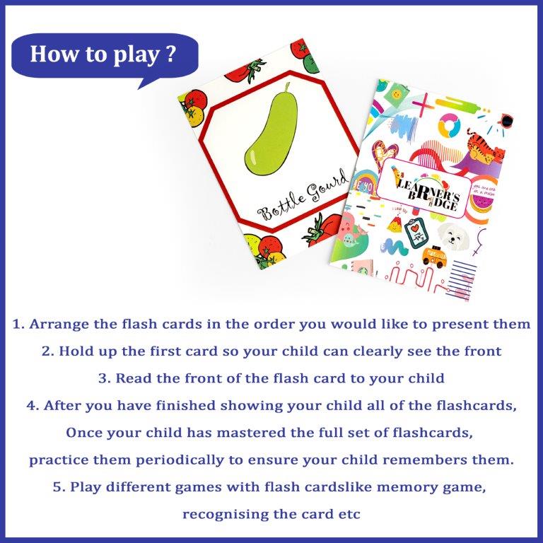 Flash Card Vegetables - Tinycubs - 