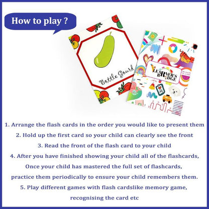 Flash Card Vegetables - Tinycubs - 