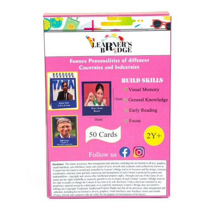 Flash Cards Famous Personalities - Tinycubs - 