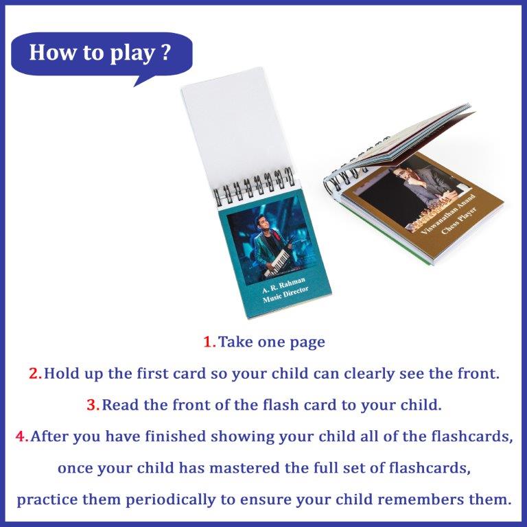 Flash Cards Famous Personalities - Tinycubs - 