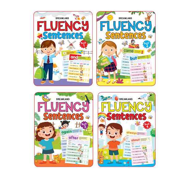 Fluency Sentences Books Pack- 4 Books - Tinycubs - 