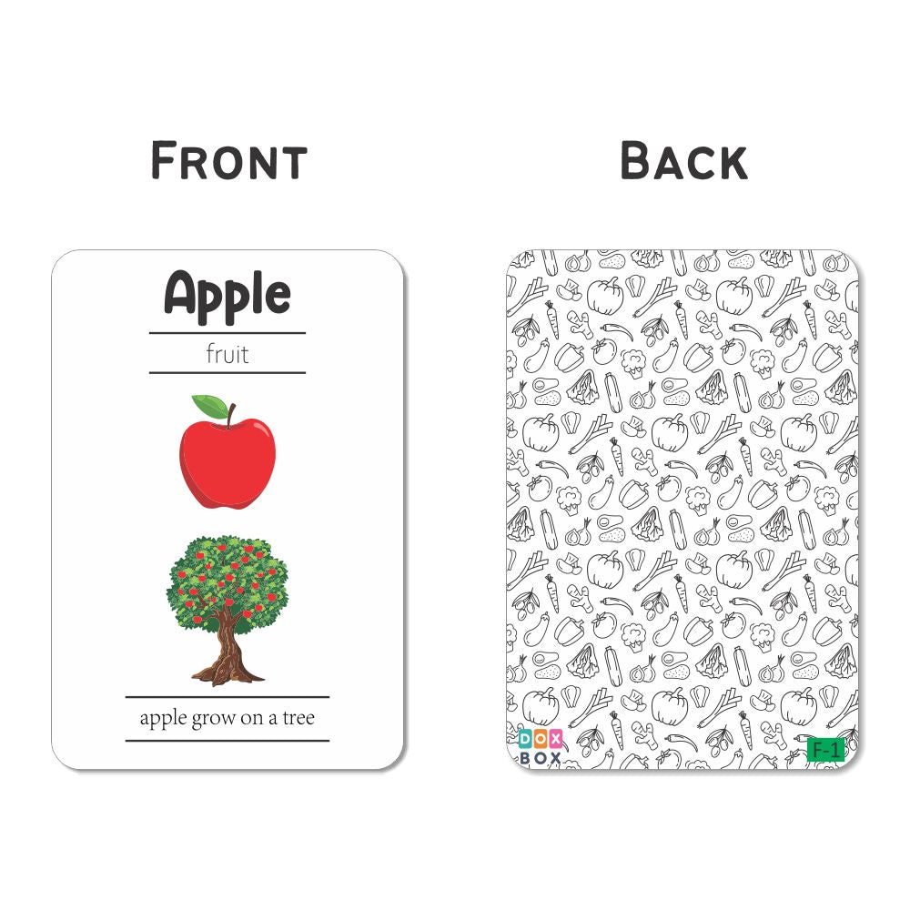 Fruits and Vegetables Flashcards - Tinycubs - 