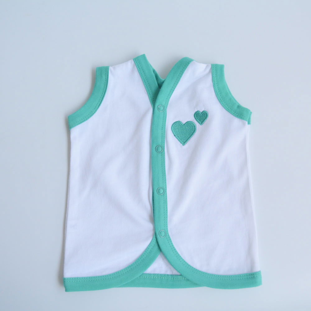 Green Hearts Babywear Set - Tinycubs - 