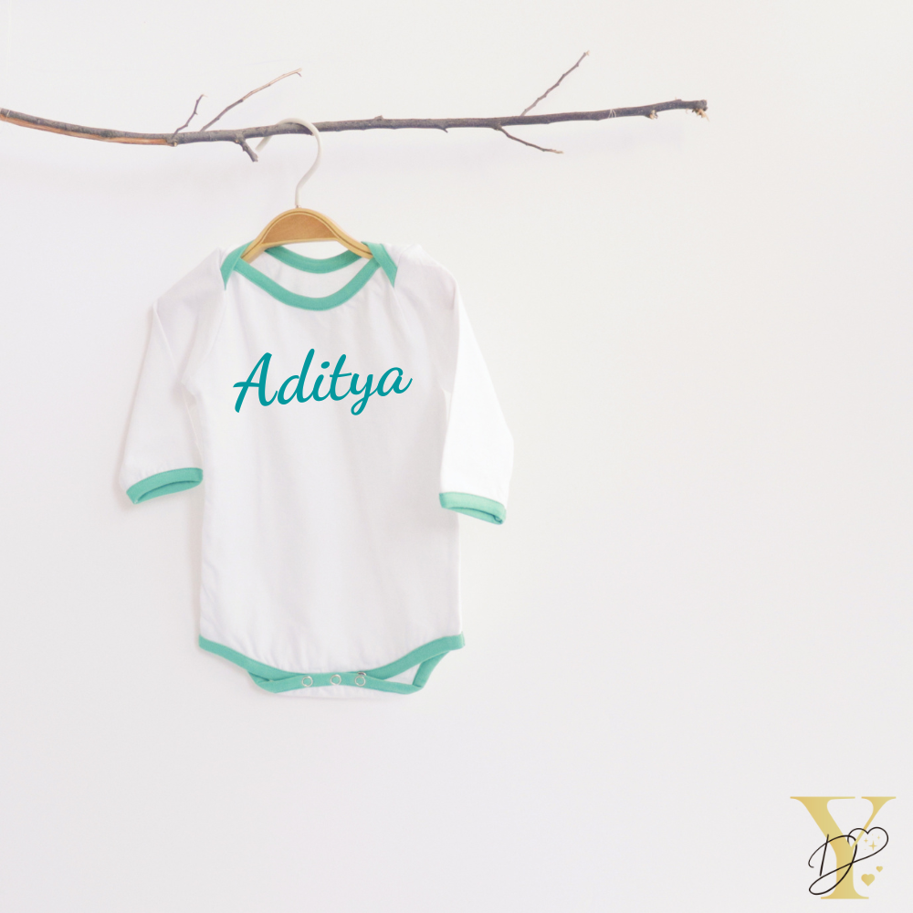 Green Love Bodysuits (full sleeves)- Set of 2 - Tinycubs - 
