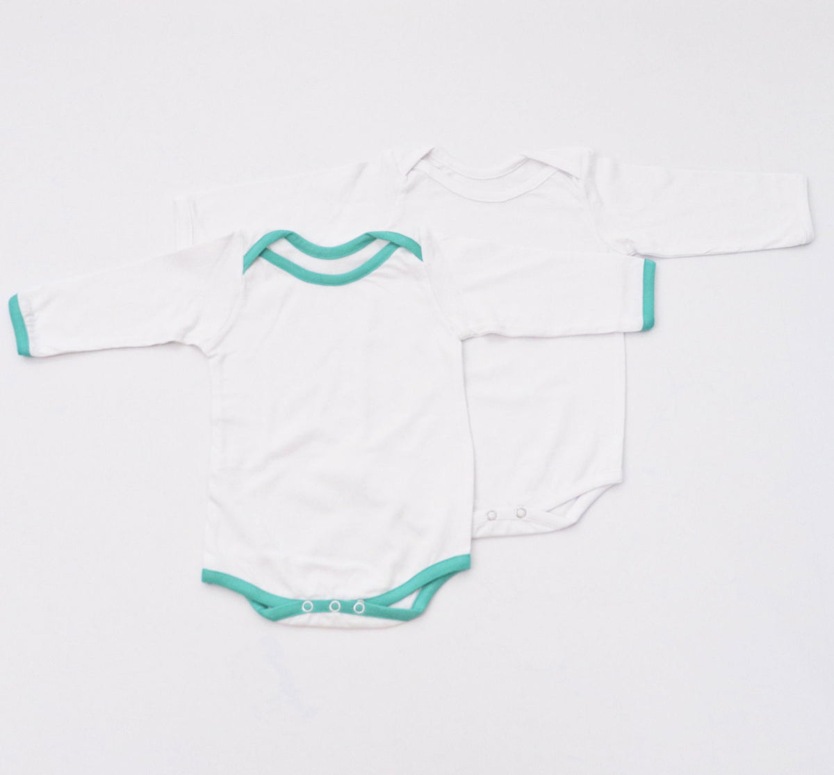 Green Love Bodysuits (full sleeves)- Set of 2 - Tinycubs - 