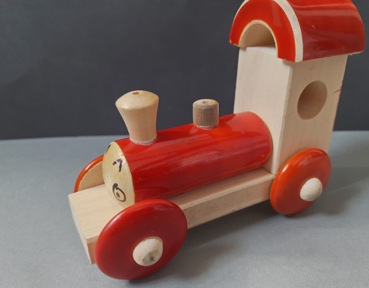 Handcrafted Wooden Train Engine - Tinycubs - 