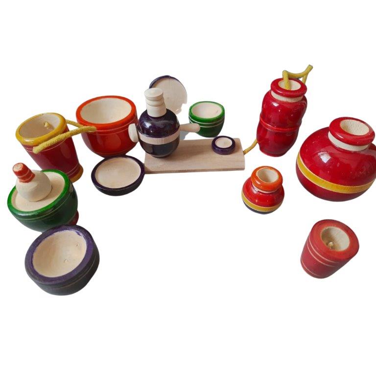 Handmade wooden kitchen set - Tinycubs - 