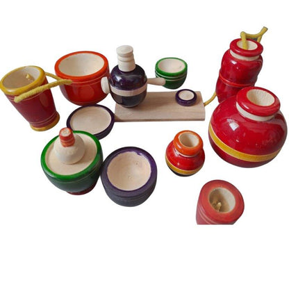 Handmade wooden kitchen set - Tinycubs - 