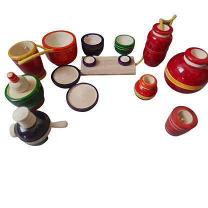 Handmade wooden kitchen set - Tinycubs - 