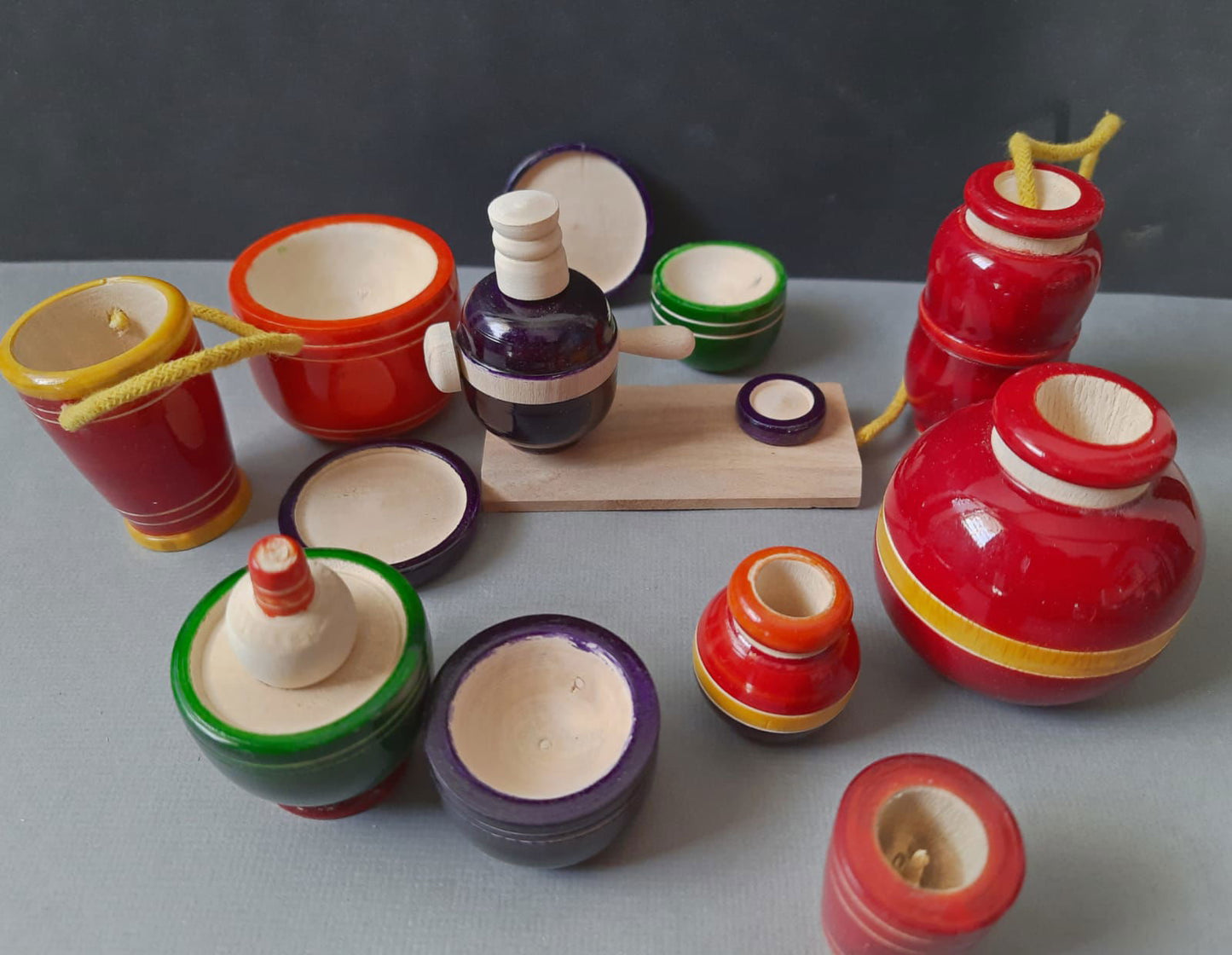 Handmade wooden kitchen set - Tinycubs - 